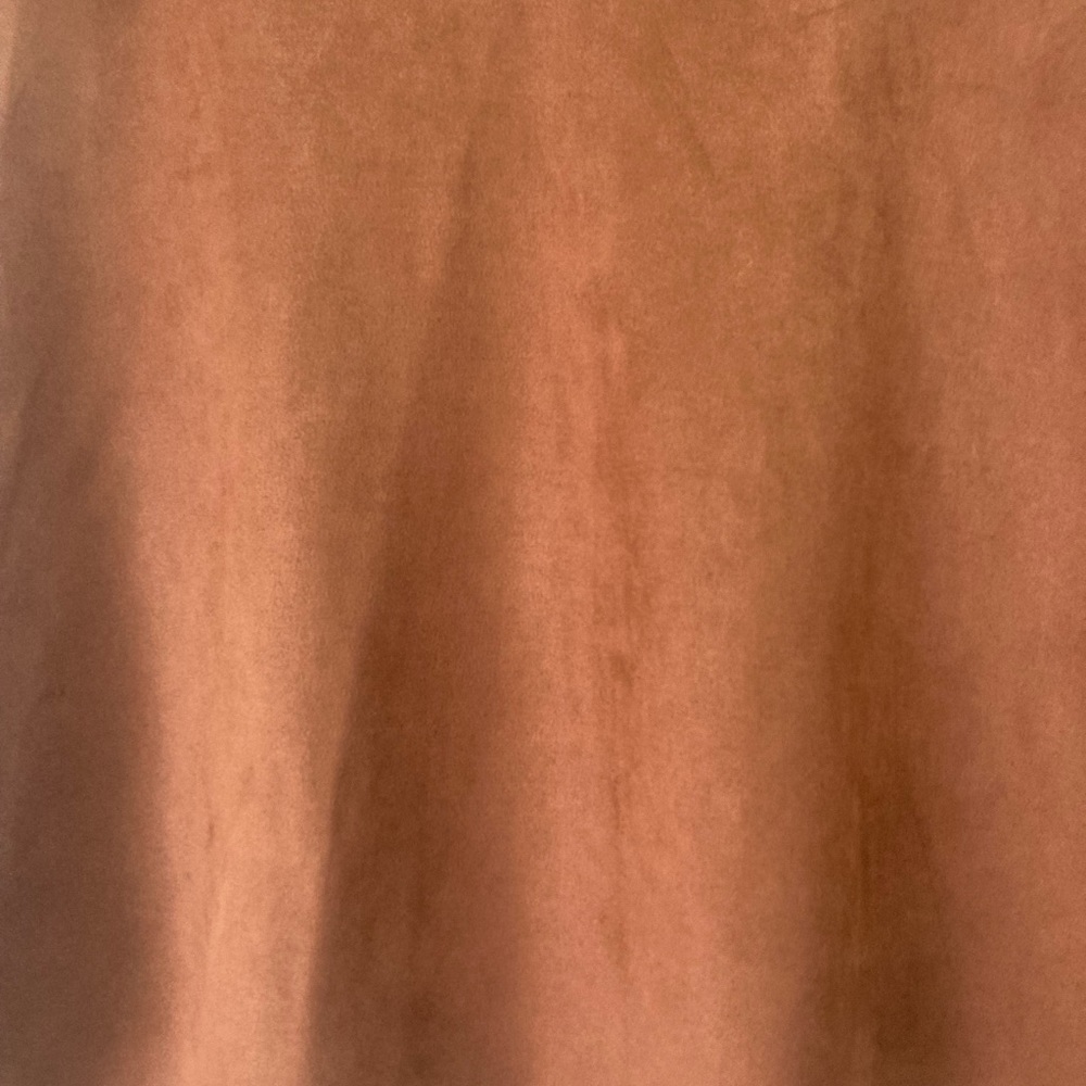 Bar lll Suade Dark Clay A Line High Rise Mini Skirt Size 0 - Picture 5 of 13
